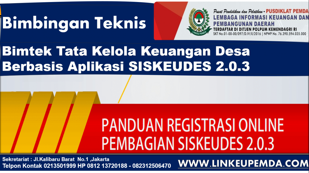 Bimtek Tata Kelola Keuangan Desa Berbasis Aplikasi SISKEUDES 2.0.3