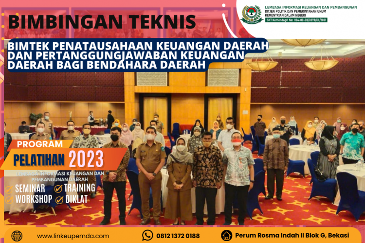 Bimtek Bendahara Daerah Tahun 2023/2024 - BIMTEK LINKEUPEMDA