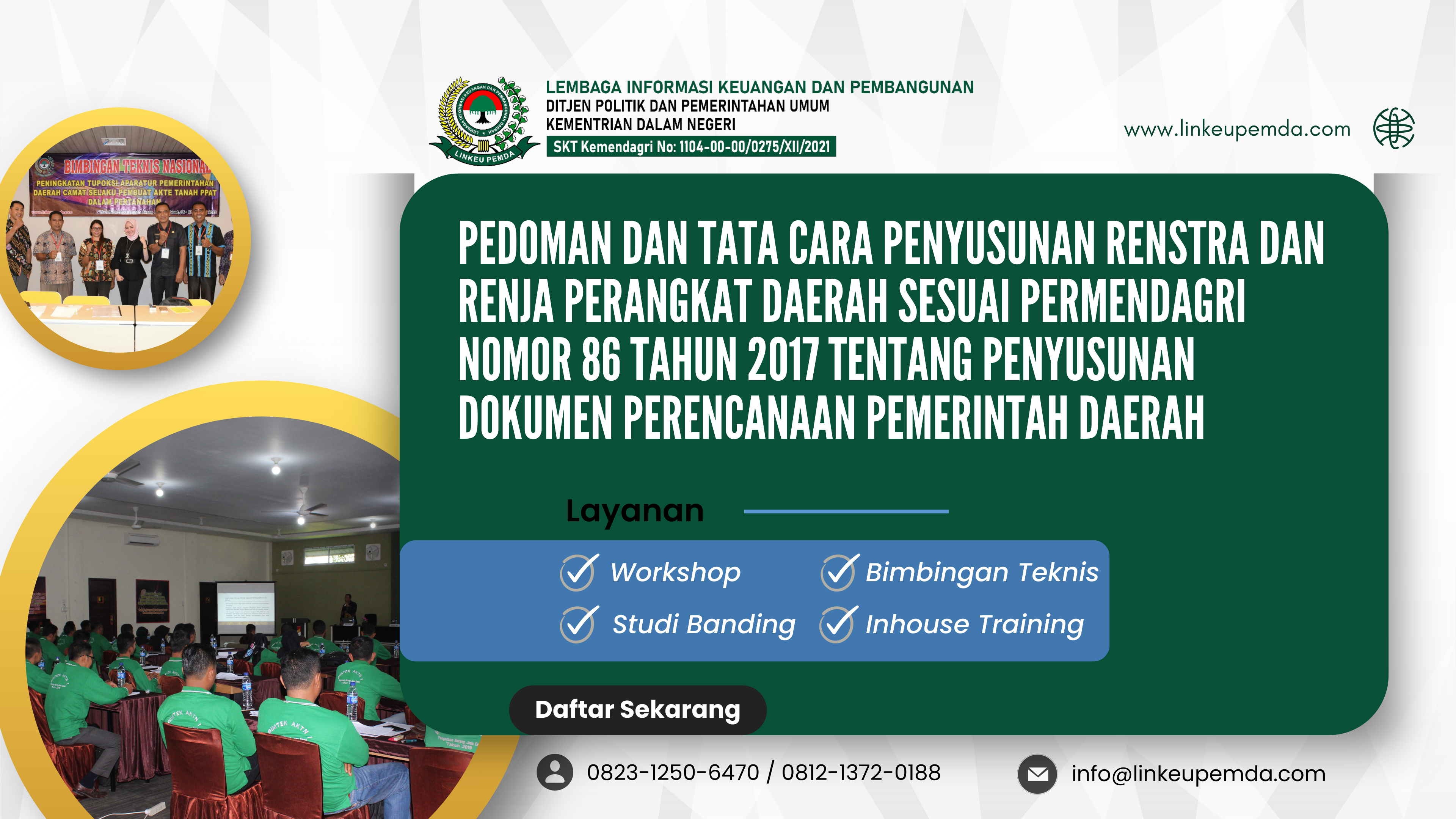 BIMTEK PEDOMAN DAN TATA CARA PENYUSUNAN RENSTRA DAN RENJA PERANGKAT DAERAH SESUAI PERMENDAGRI NOMOR 86 TAHUN 2017 TENTANG PENYUSUNAN DOKUMEN PERENCANAAN PEMERINTAH DAERAH