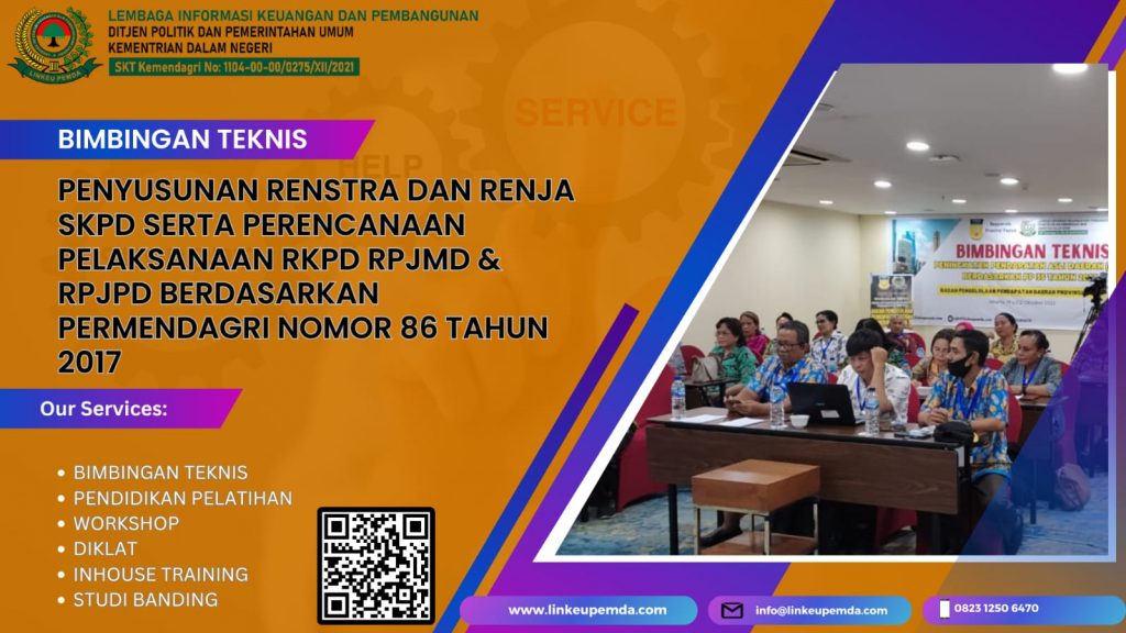 BIMTEK PENYUSUNAN RENSTRA DAN RENJA SKPD SERTA PERENCANAAN PELAKSANAAN RKPD