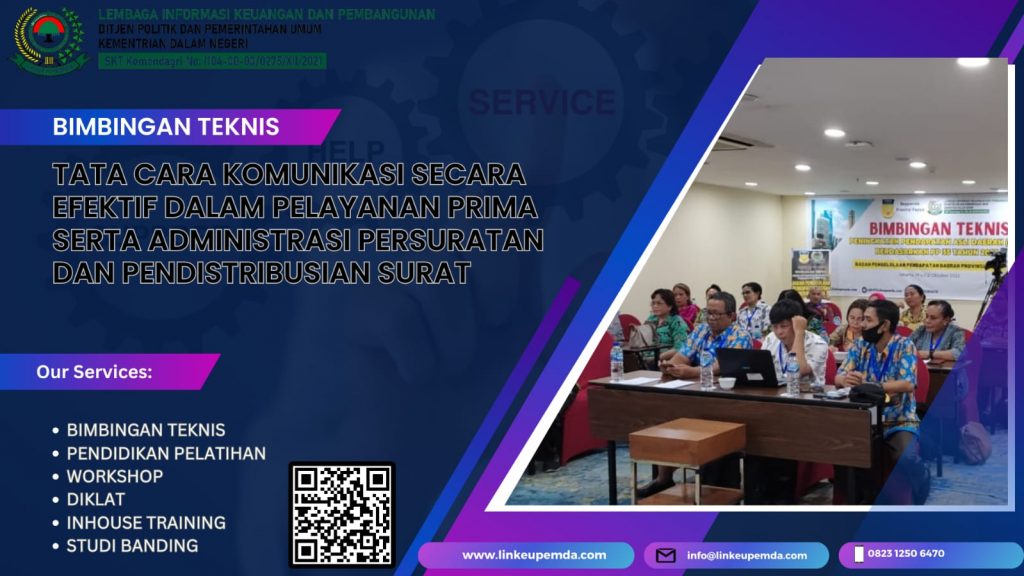 BIMTEK TATA CARA KOMUNIKASI SECARA EFEKTIF DALAM PELAYANAN PRIMA