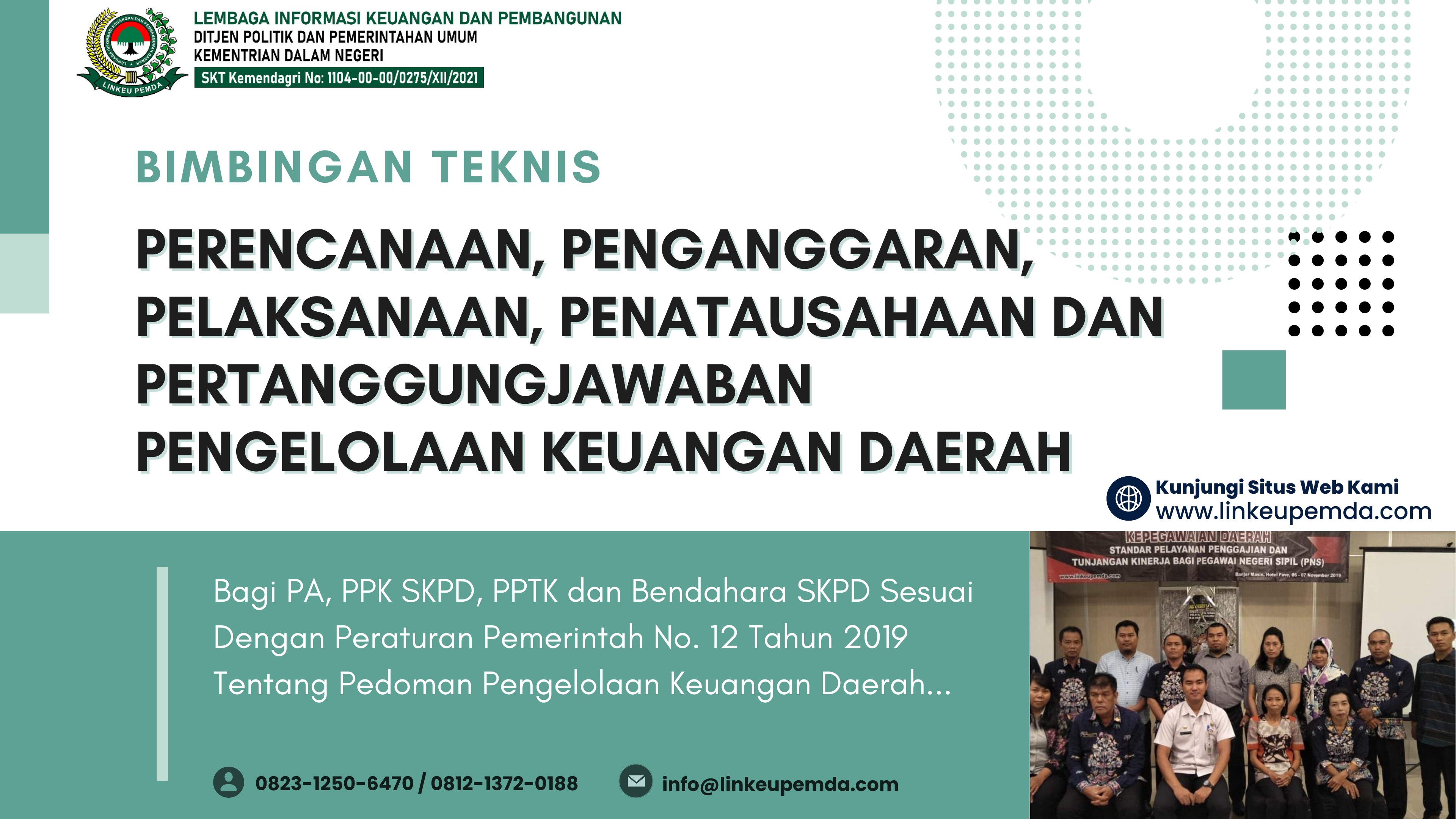 Bimtek Perencanaan, Penganggaran, Pelaksanaan, Penatausahaan dan Pertanggungjawaban Pengelolaan Keuangan Daerah