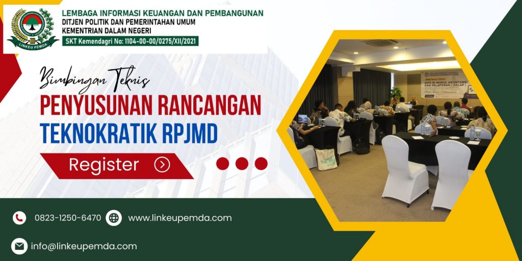 Jadwal Bimbingan Teknis Penyusunan Rancangan Teknokratik RPJMD